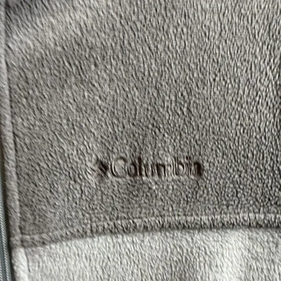 Columbia Jacket Mens Gray Fleece Coat Full Zip Outdoor Adult Size Small - Picture 4 of 4